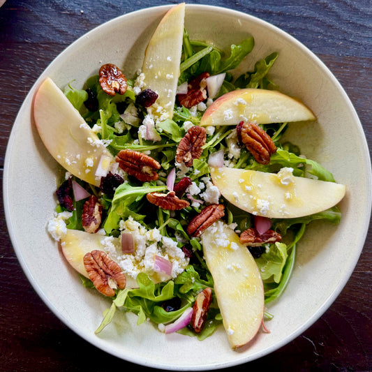 Apple, Arugula + Goat Cheese Salad